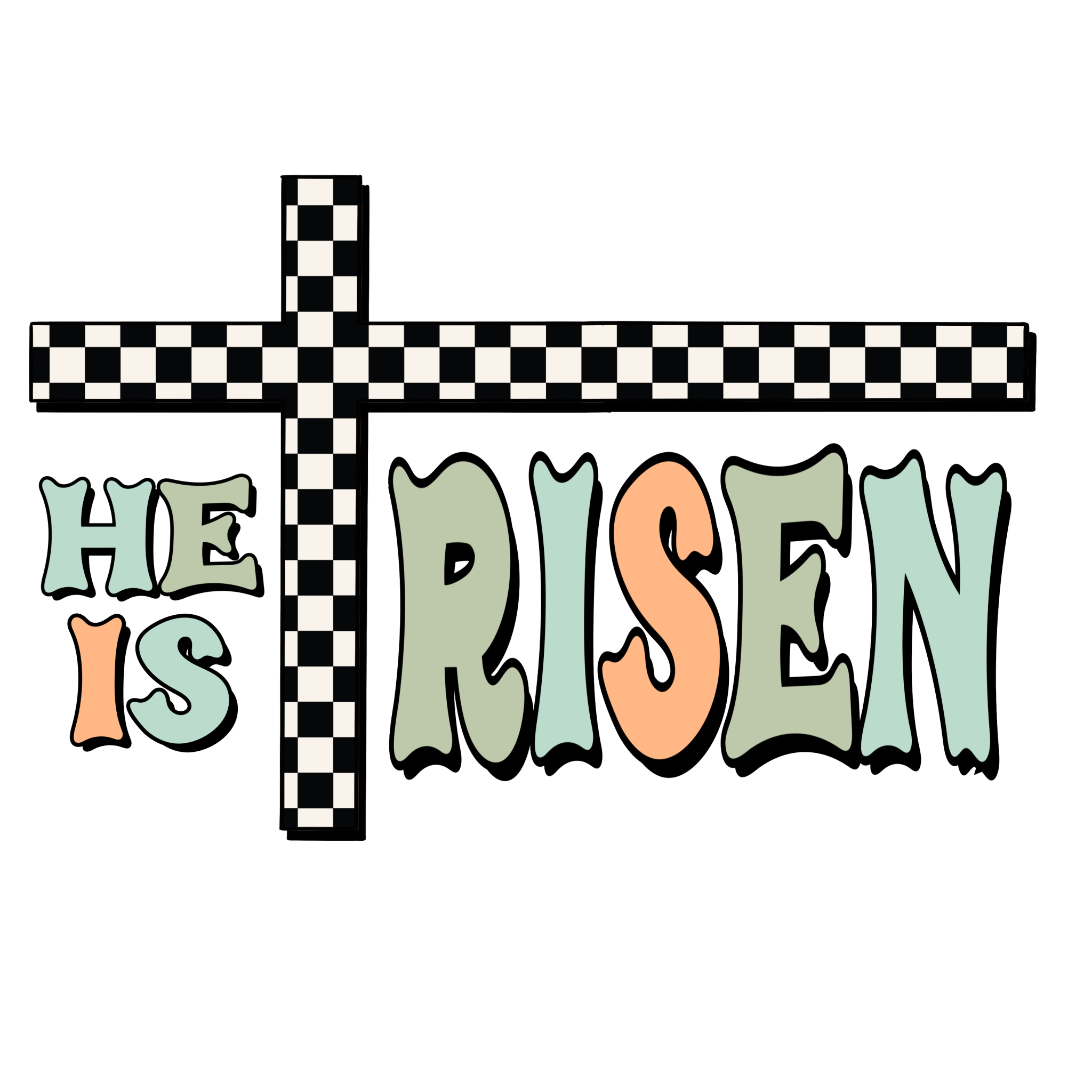 He is Risen DTF Transfer - My Vinyl Craft