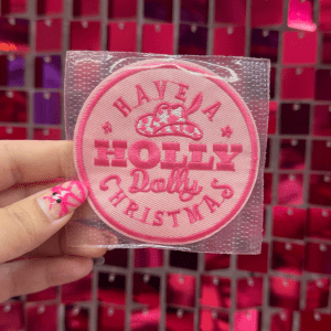 Holly Dolly Christmas Iron On Patch - My Vinyl Craft