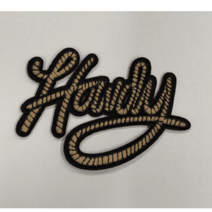 Howdy Rope Iron On Patch - My Vinyl Craft