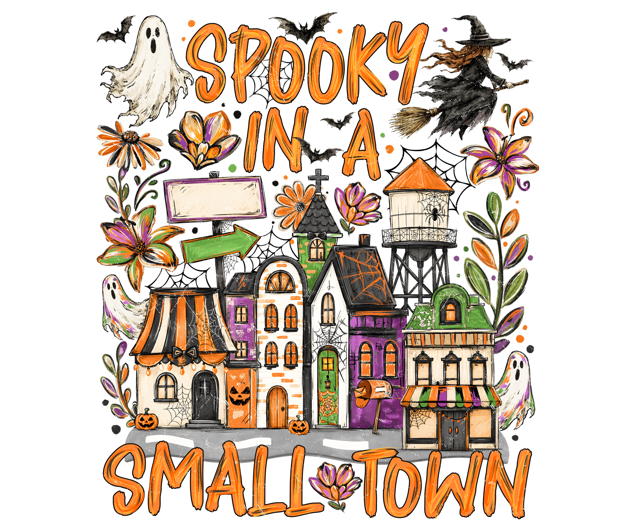 HW3 - Spooky In A Small Town Transfer - My Vinyl Craft