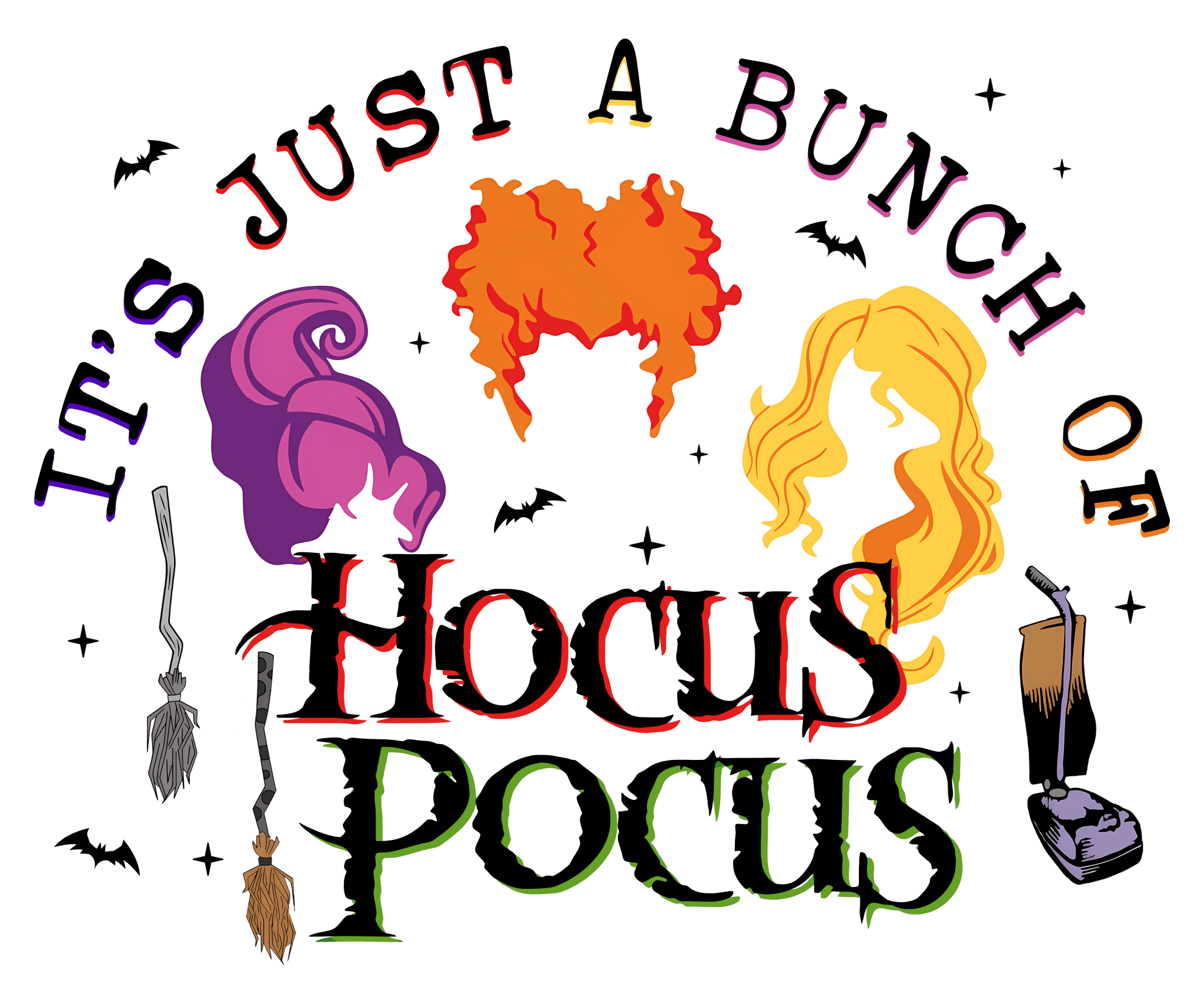 HW34 - Just a Bunch of Hocus Pocus DTF Transfer - My Vinyl Craft