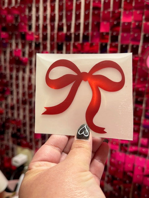 Bow Puff HTV Transfer Glitter or Metallic **PRE-ORDER**