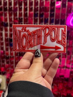 North Pole Iron On Patch
