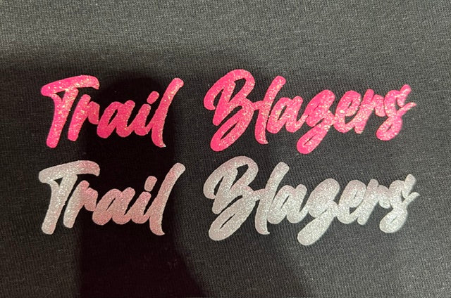 Trail Blazers Glitter Puff Transfer **PRE-ORDER**