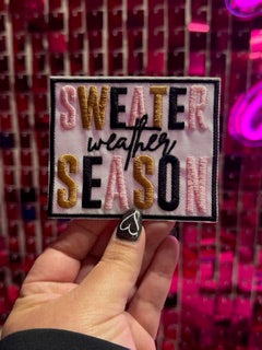 Sweater Weather Iron On Patch