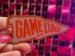 Game Day Pennant Iron On Patch