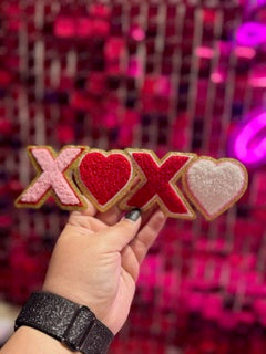 XOXO Chenille Iron on Patch