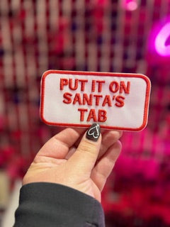 Put it on Santa Tab Iron On Patch