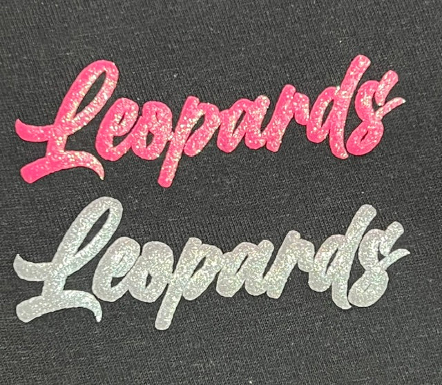 Leopards Mascot Glitter Puff Transfer **PRE-ORDER**