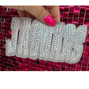 Jaguars Oversize Hat Rhinestone Transfer - My Vinyl Craft