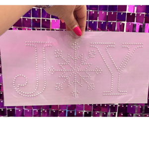 Joy Rhinestone Transfer - My Vinyl Craft