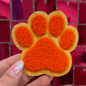 Large Paw Prints Iron On Patch - My Vinyl Craft