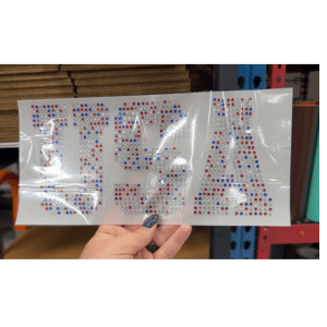 Large RWB USA Rhinestone Transfer - My Vinyl Craft