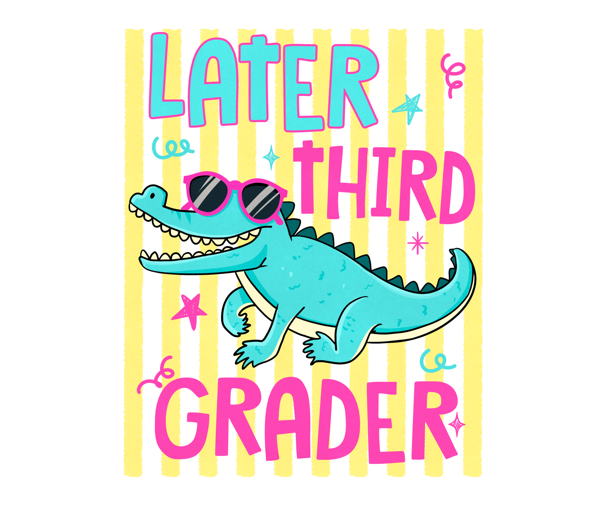 Later Grader Yellow DTF Transfers - My Vinyl Craft