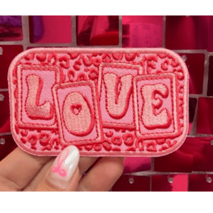 Leopard Love Iron On Patch - My Vinyl Craft