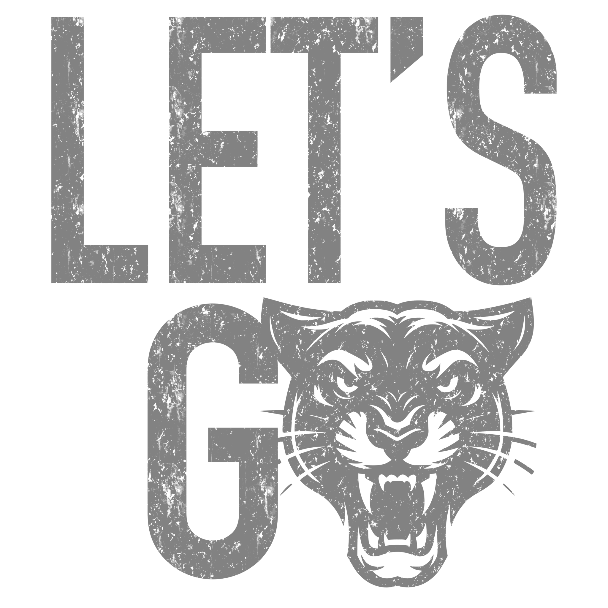 Let's Go Panthers DTF Transfer - My Vinyl Craft