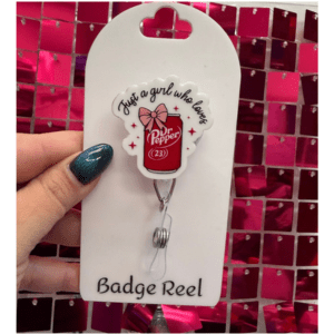 Love Dr Pepper Badge Reel - My Vinyl Craft
