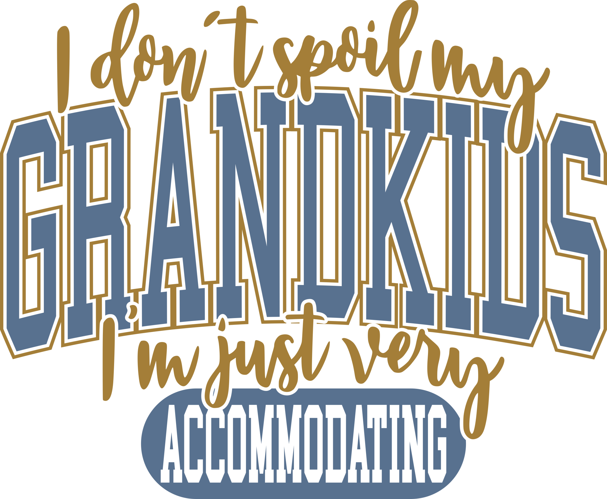 M21 - I Don't Spoil DTF Transfer - My Vinyl Craft