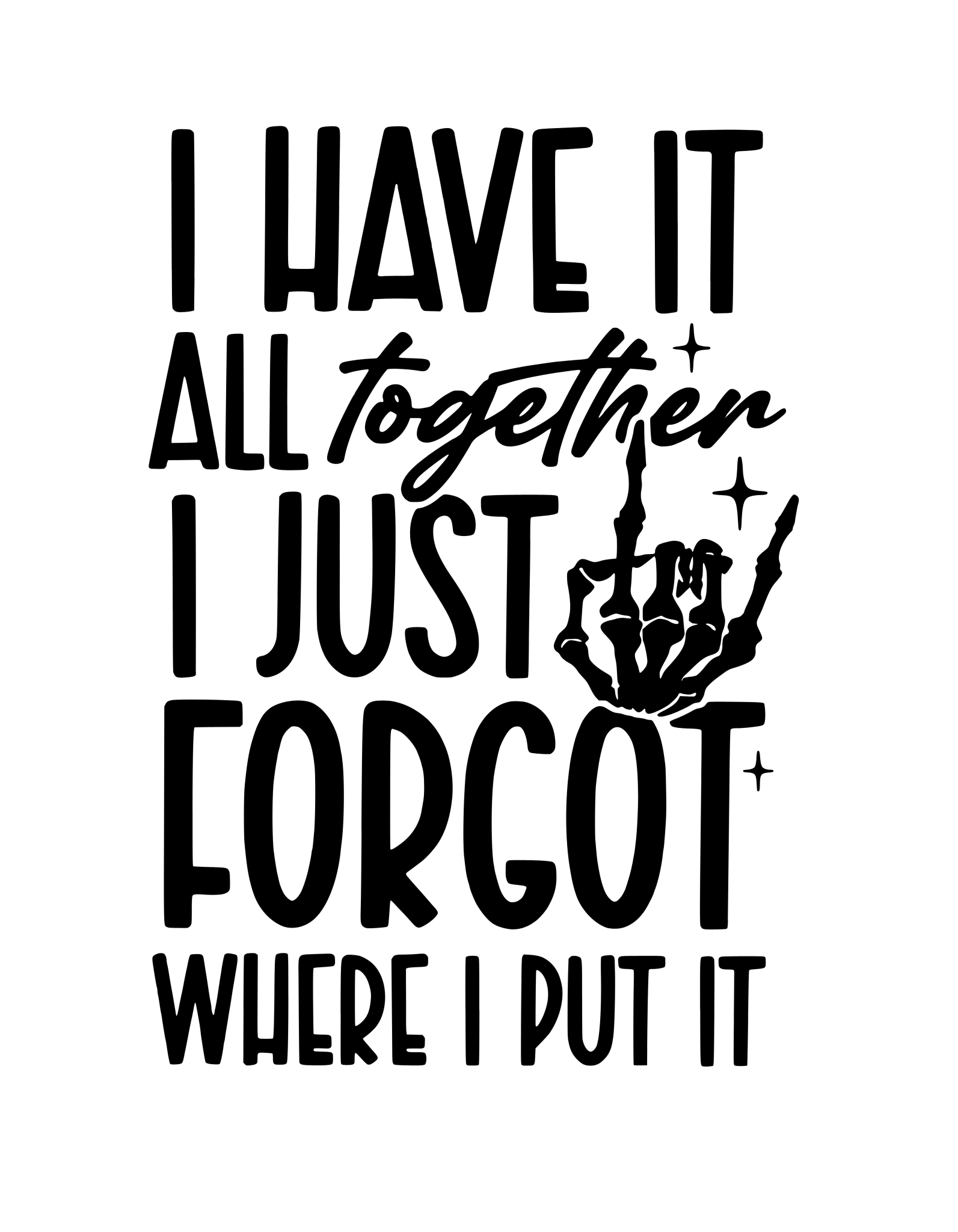 M4 - Forgot It DTF Transfer - My Vinyl Craft