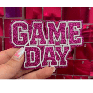 Magenta Game Day Iron On Patch - My Vinyl Craft