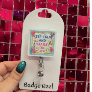 Mahj On Badge Reel - My Vinyl Craft