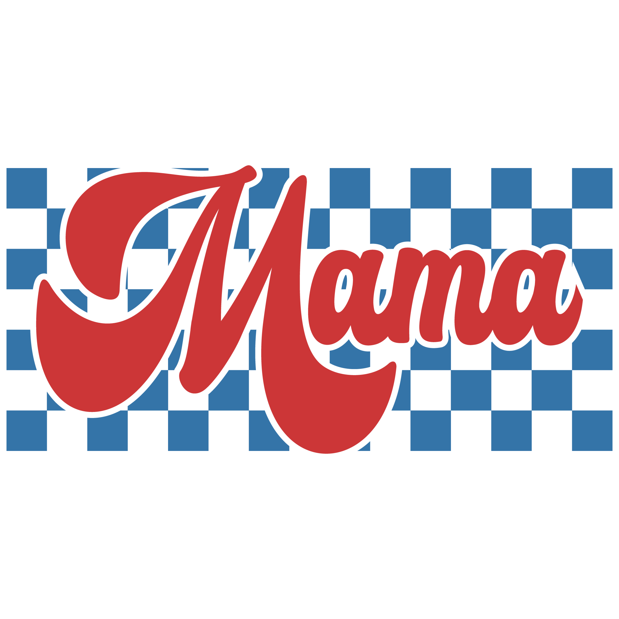 Mama Checkered DTF Transfer - My Vinyl Craft