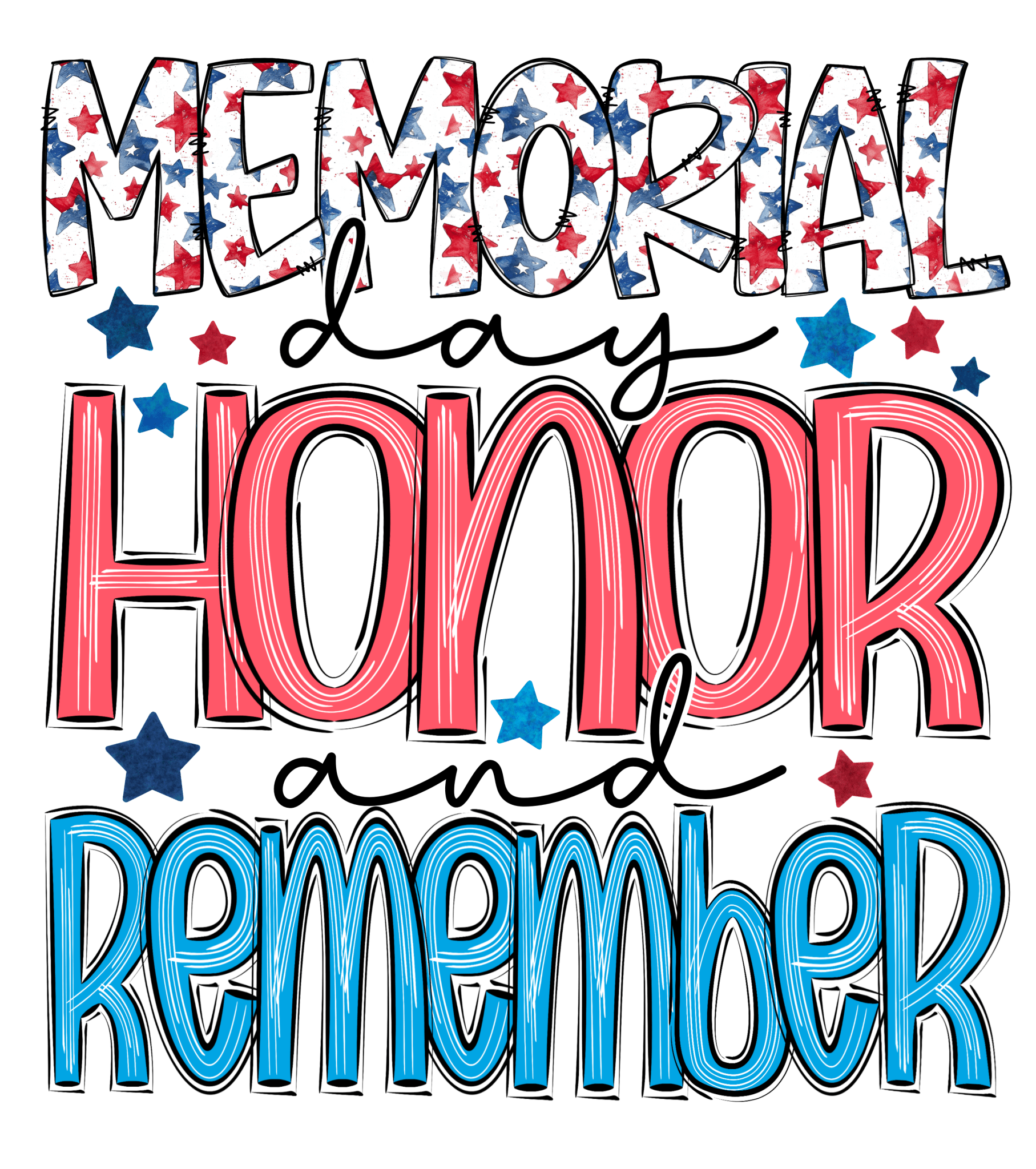 MD5 - Memorial Doodle DTF Transfer - My Vinyl Craft