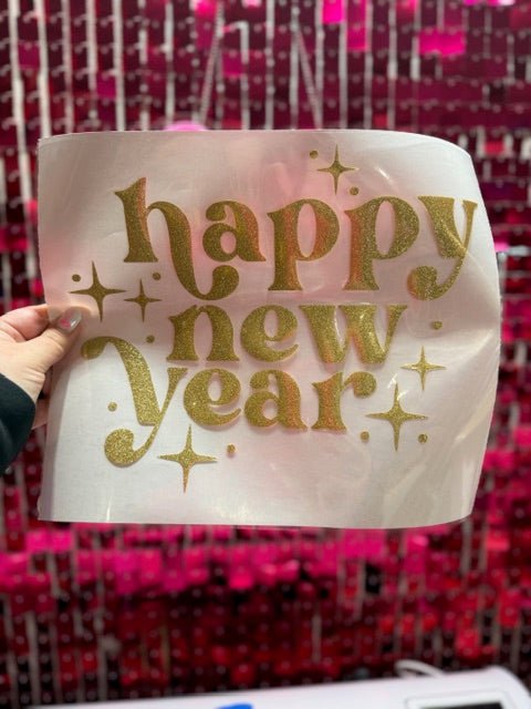 Metallic New Year Puff HTV Transfer **Pre - Order** - My Vinyl Craft