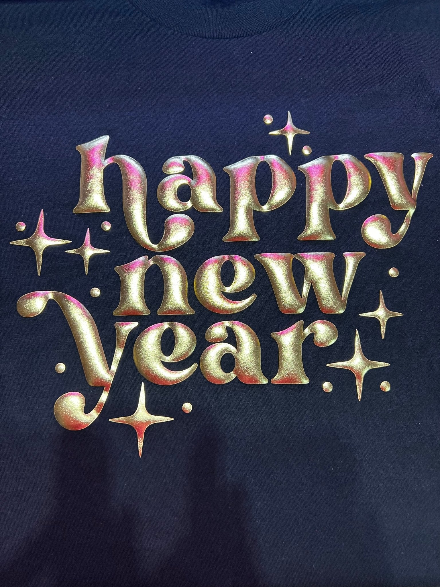 Metallic New Year Puff HTV Transfer **Pre - Order** - My Vinyl Craft