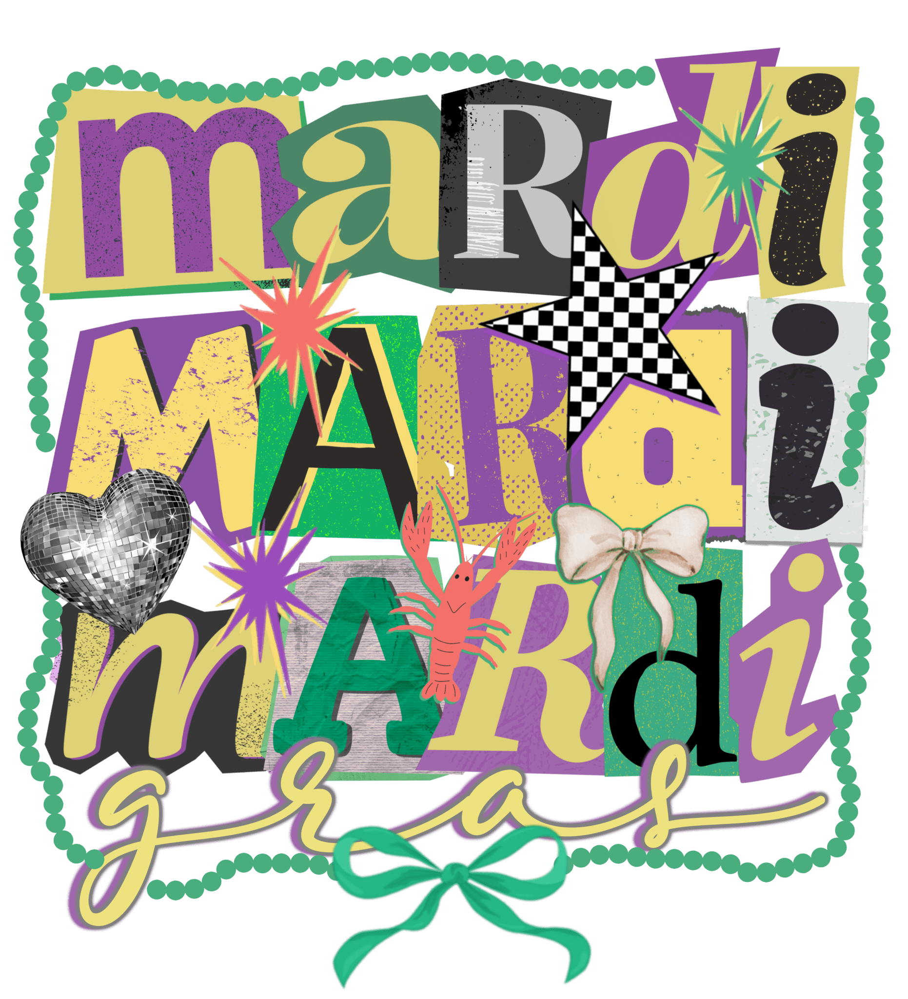 MG4 - Mardi Mardi DTF Transfer - My Vinyl Craft