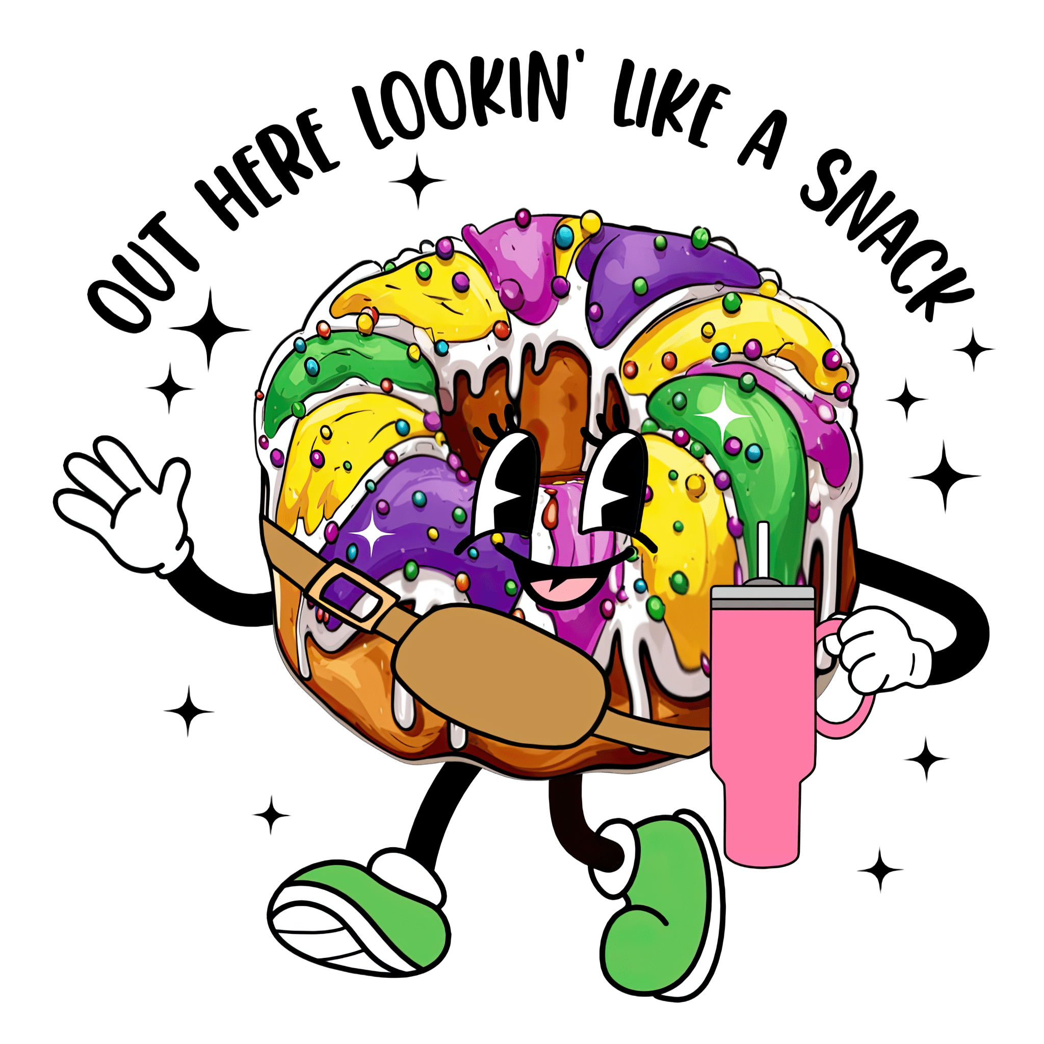 MG5 - King Cake Snack DTF Transfer - My Vinyl Craft