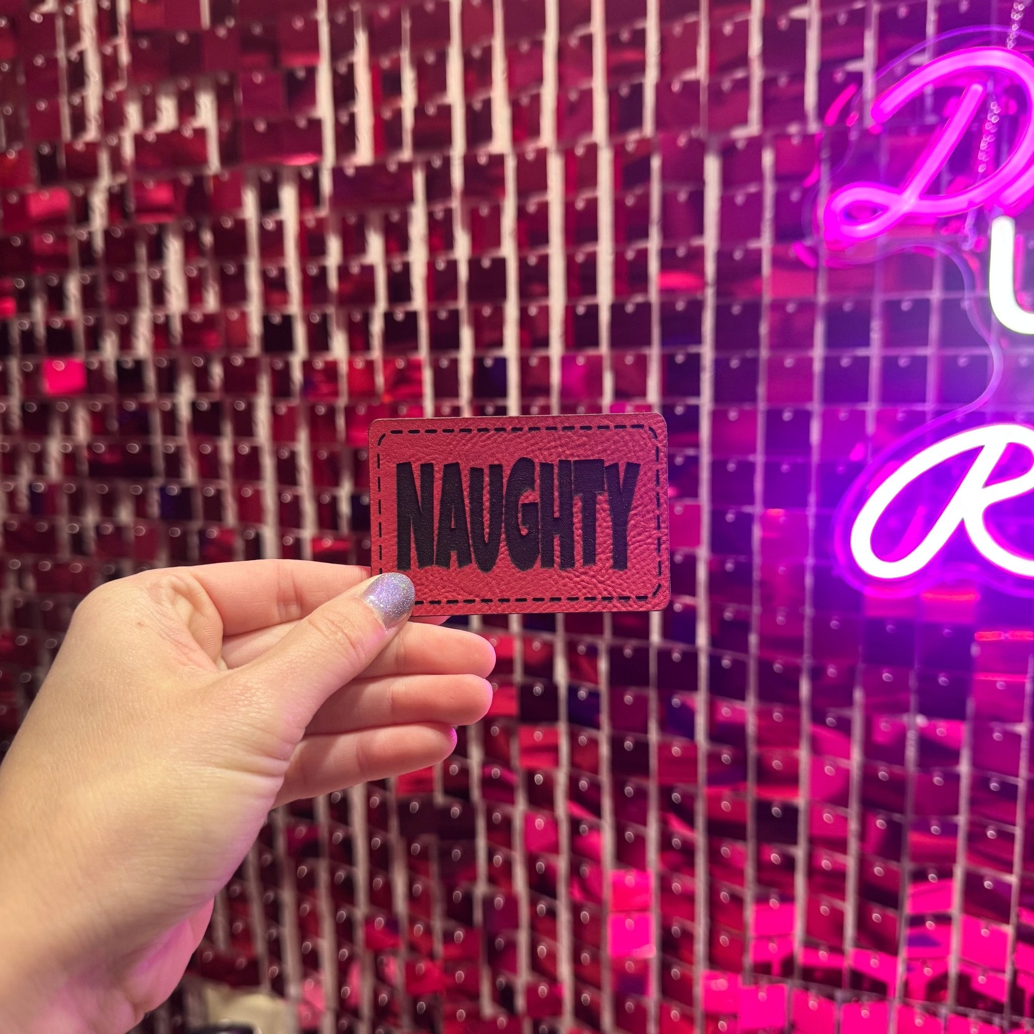 Naughty Leather Patch - My Vinyl Craft