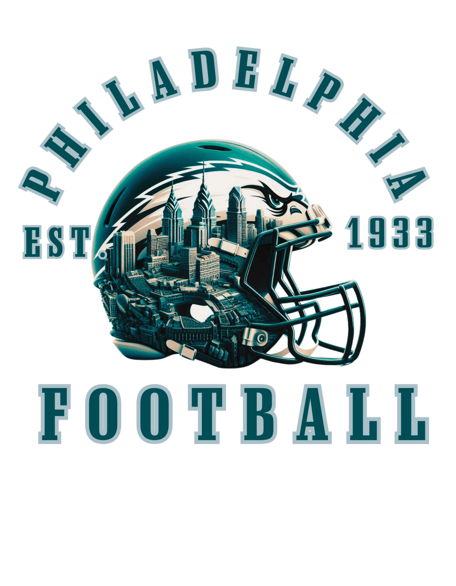 NFL7 - Philadelphia Football DTF Transfer - My Vinyl Craft
