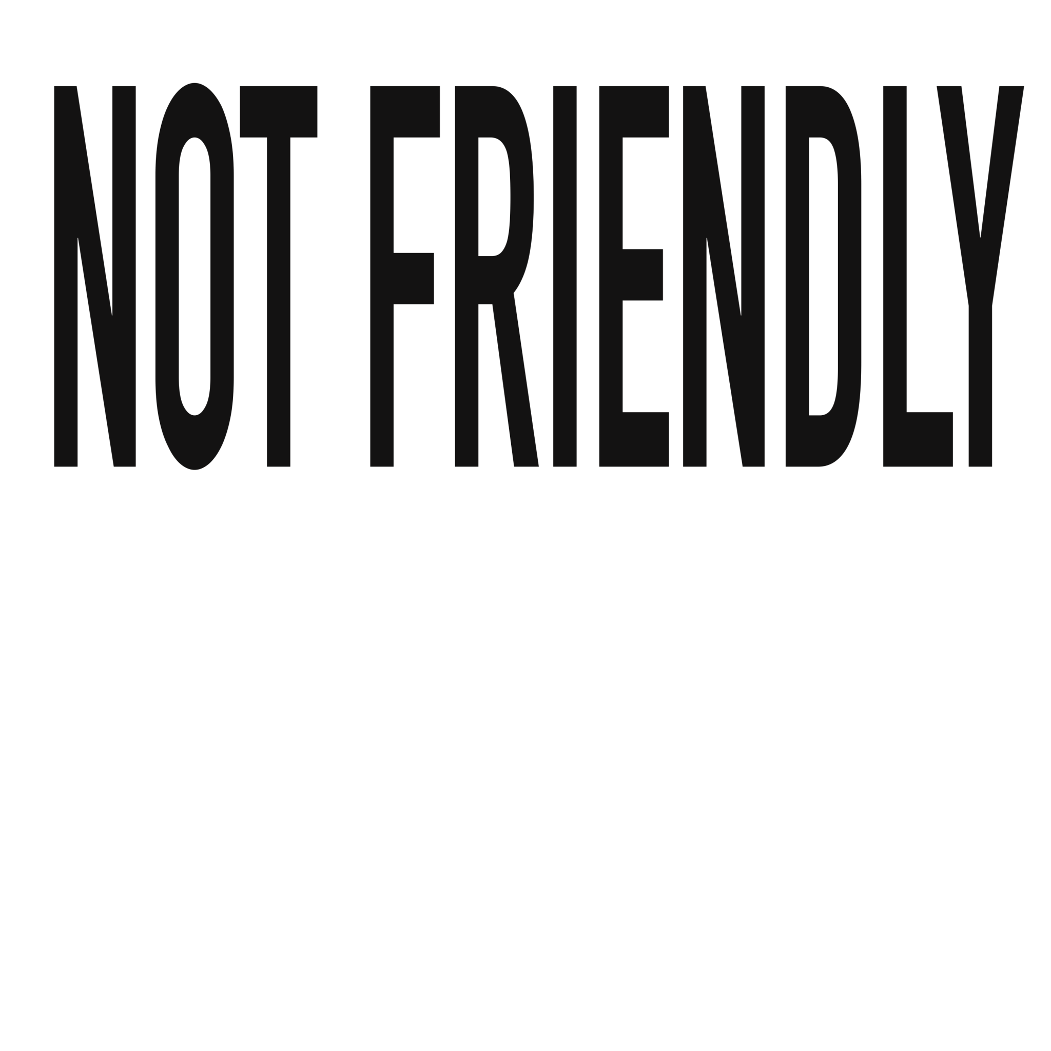 Not Friendly Hat DTF Transfer - My Vinyl Craft