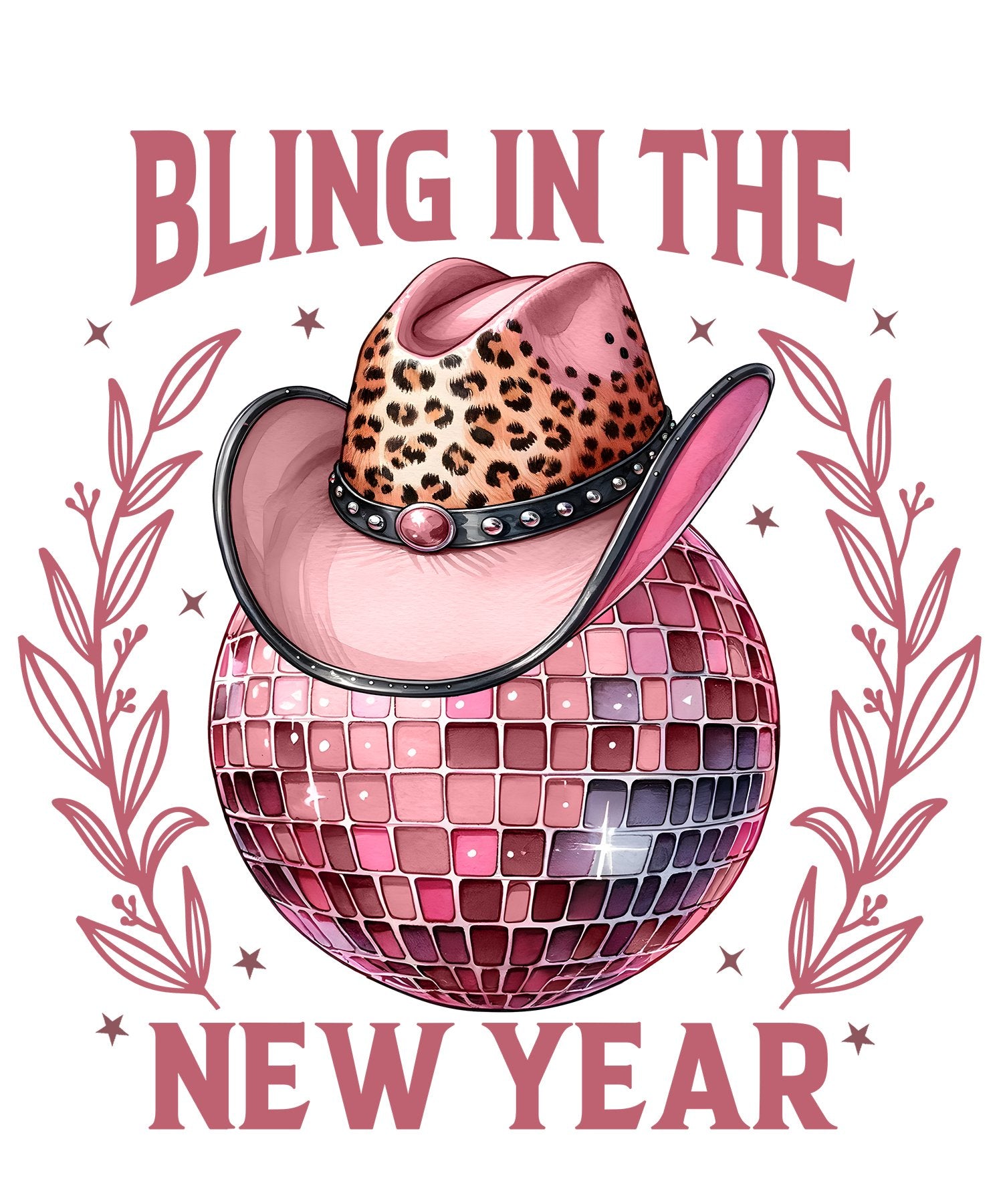 NY1 - Bling New Year DTF Transfer - My Vinyl Craft