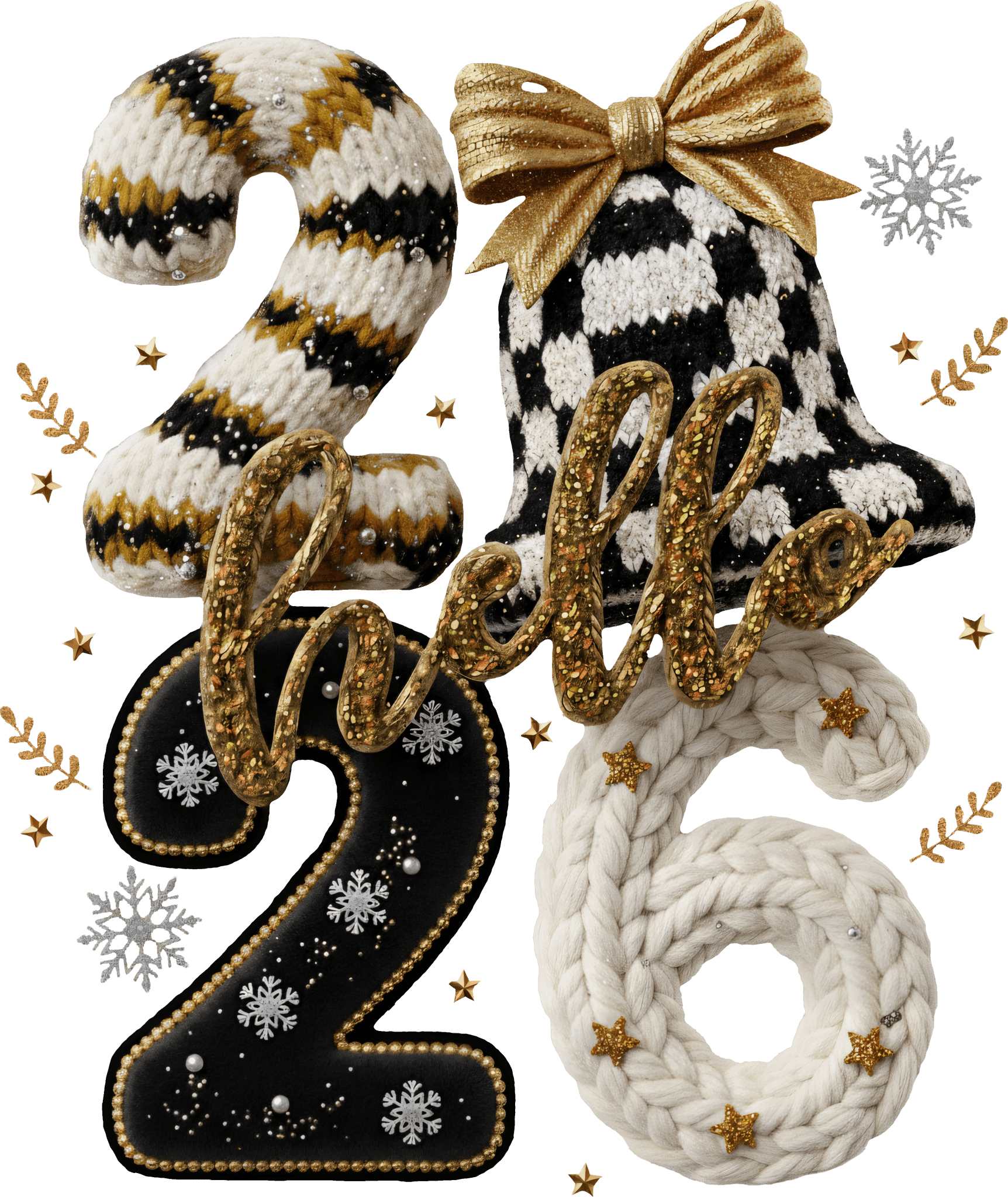 NY4 - 2026 Faux Yarn DTF Transfer - My Vinyl Craft