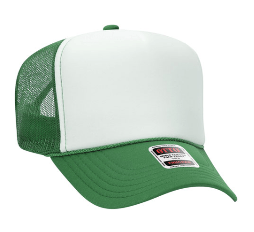 NWT OTTO Green and White Western Cowboy Trucker Hat With Embroidered Patchs Otto Adjustable Multicolor Hats for Men for sale | eBay main image 4