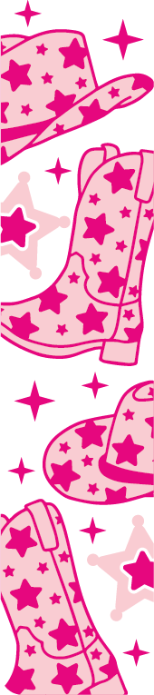 Pink Boots Pen Wrap UV DTF - My Vinyl Craft