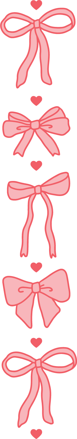 Pink Bow Pen Wrap UV DTF - My Vinyl Craft