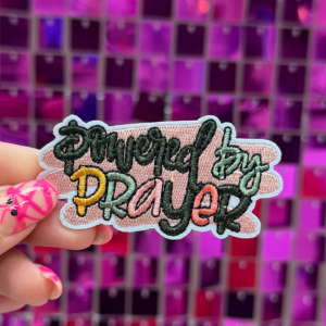 Powered by Prayer Iron On Patch - My Vinyl Craft