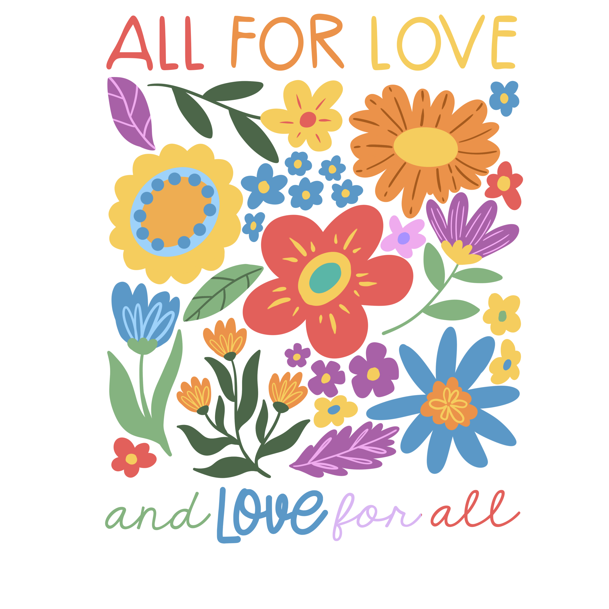 PR2 - All for Love DTF Transfer - My Vinyl Craft