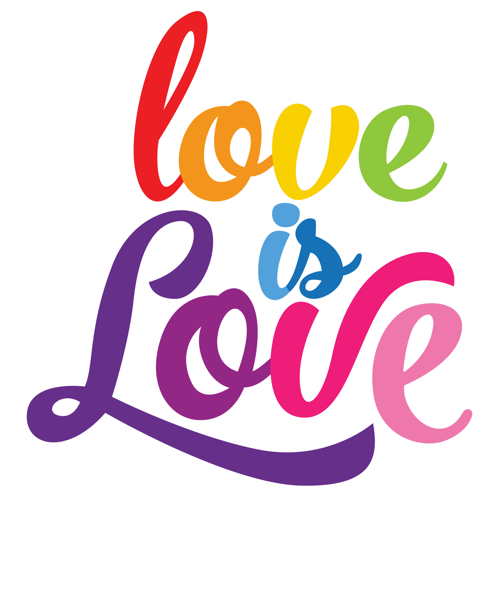PR6 - Love Is Love Rainbow DTF Transfer - My Vinyl Craft