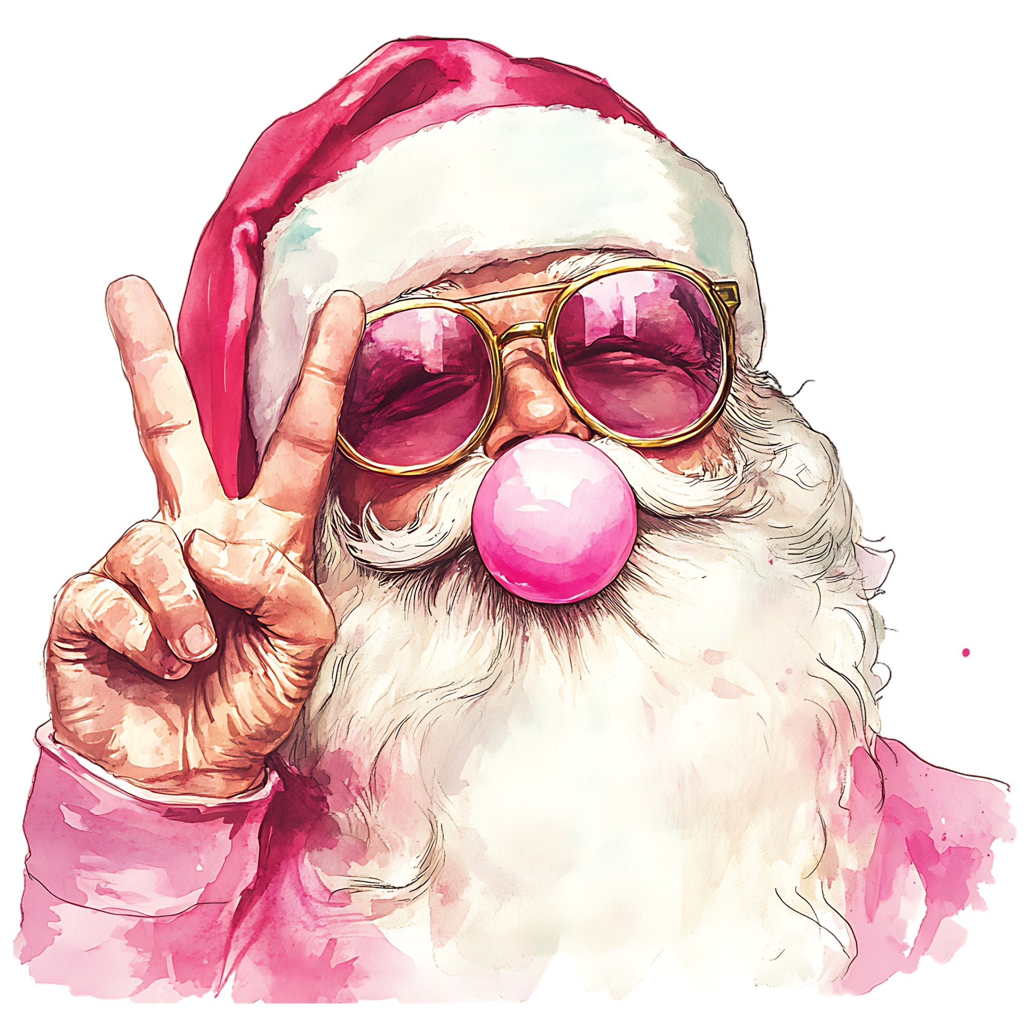 Preppy Santa DTF Transfer - CH43 - My Vinyl Craft