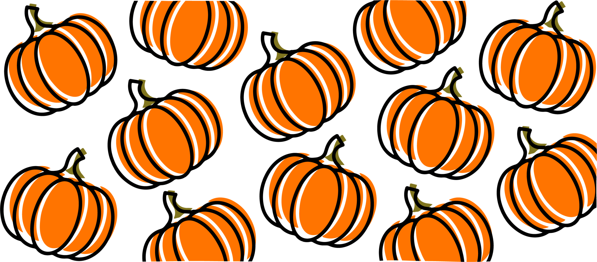 Pumpkin UV DTF Cup Wrap - My Vinyl Craft