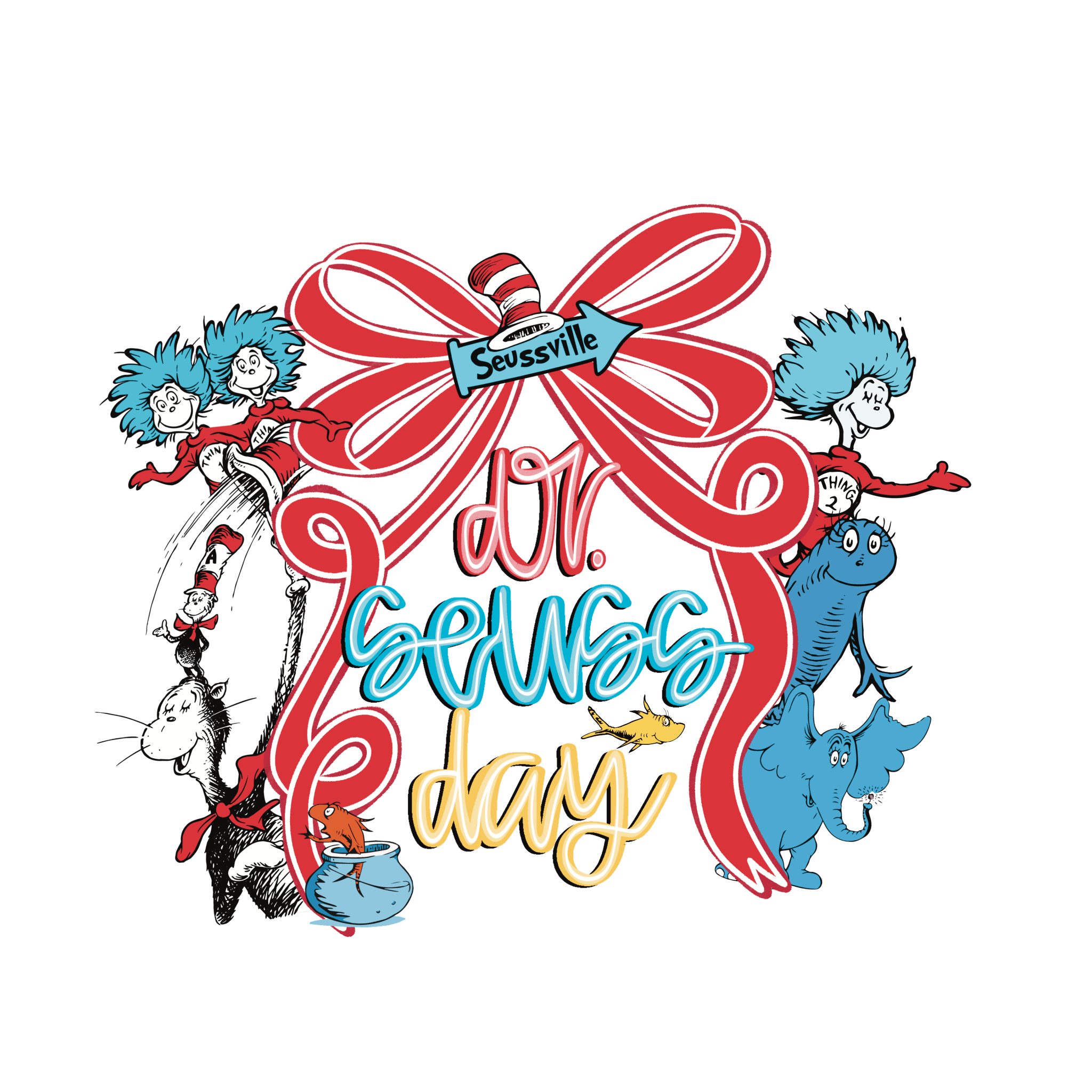 RA8 - Reading Bow DTF Transfer - My Vinyl Craft