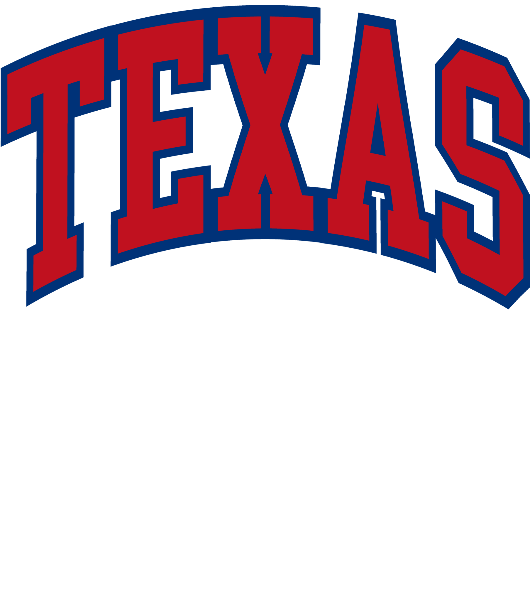 Red Varsity Texas DTF Transfer - My Vinyl Craft