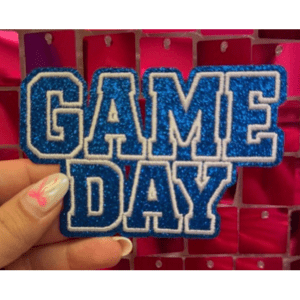 Royal Game Day Iron On Patch - My Vinyl Craft