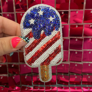 RWB Popsicle Iron On Patch - My Vinyl Craft