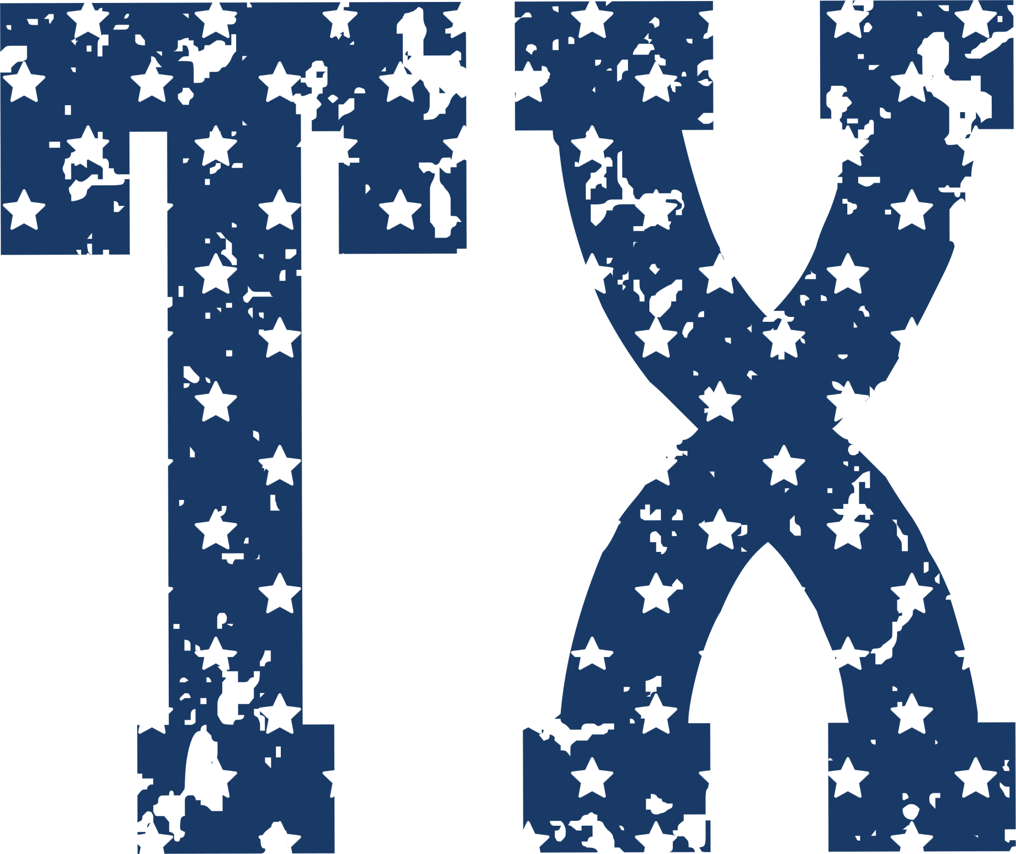 S10 - Blue TX Stars DTF Transfer - My Vinyl Craft