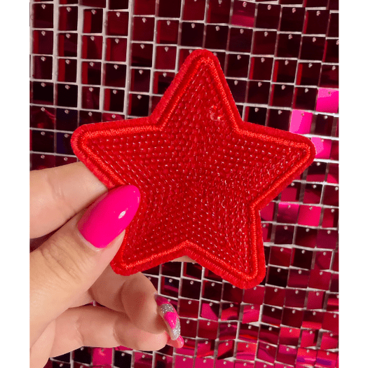 Sequins Stars Iron on Patch - My Vinyl Craft